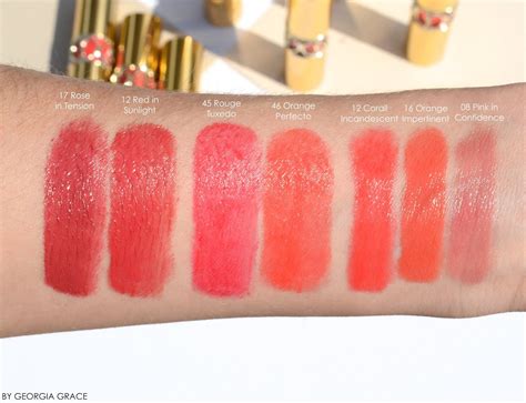 ysl rouge volupte shine oil-in-stick lipstick swatches|YSL rouge volupte shine 122.